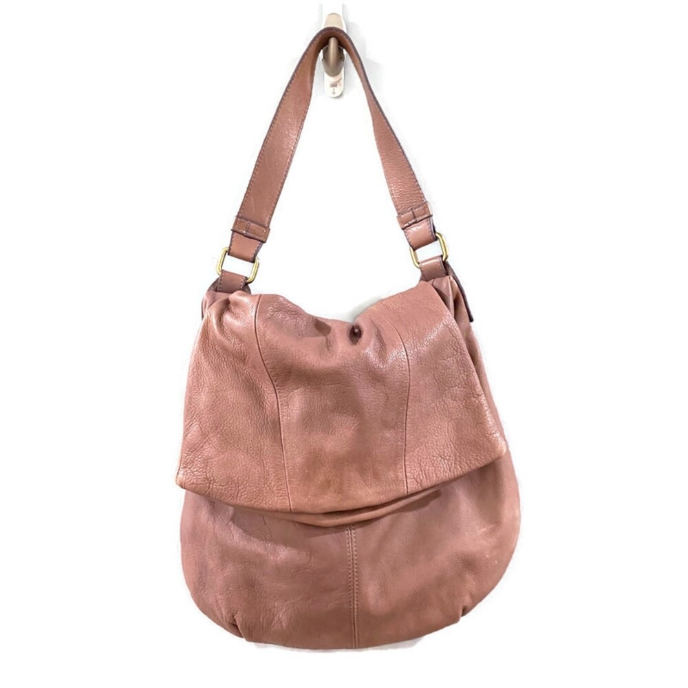 Christopher Kon Leather Slouch Shoulder Bag - Mauve